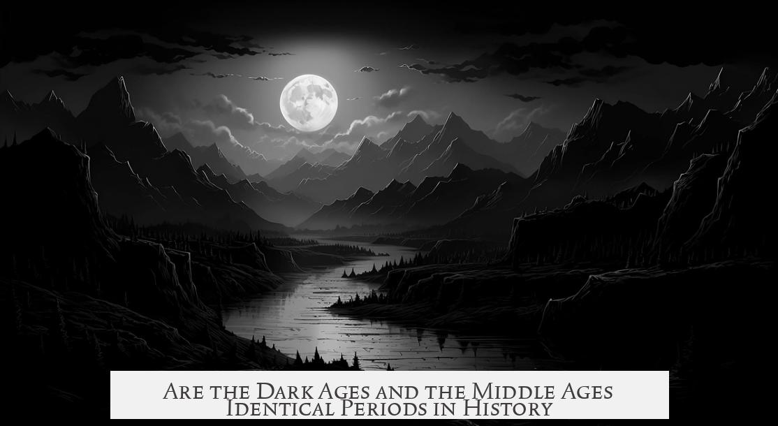 Are the Dark Ages and the Middle Ages Identical Periods in History