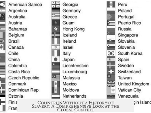 Countries Without a History of Slavery: A Comprehensive Look at the Global Context