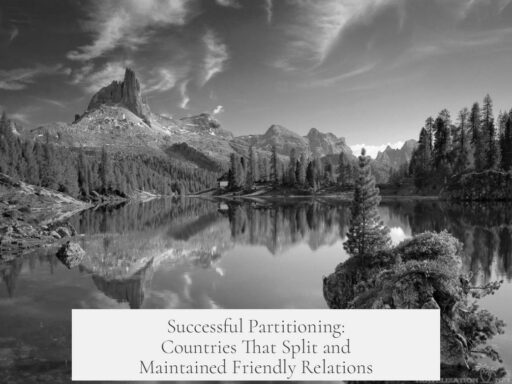 Successful Partitioning: Countries That Split and Maintained Friendly Relations
