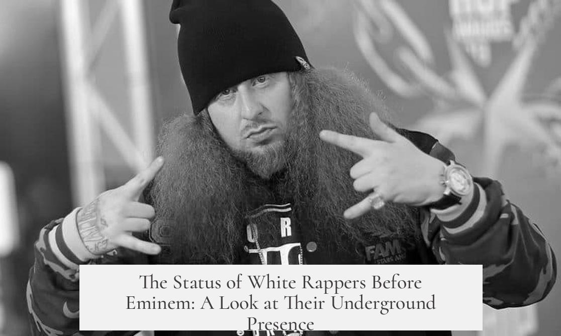 The Status of White Rappers Before Eminem: A Look at Their Underground Presence