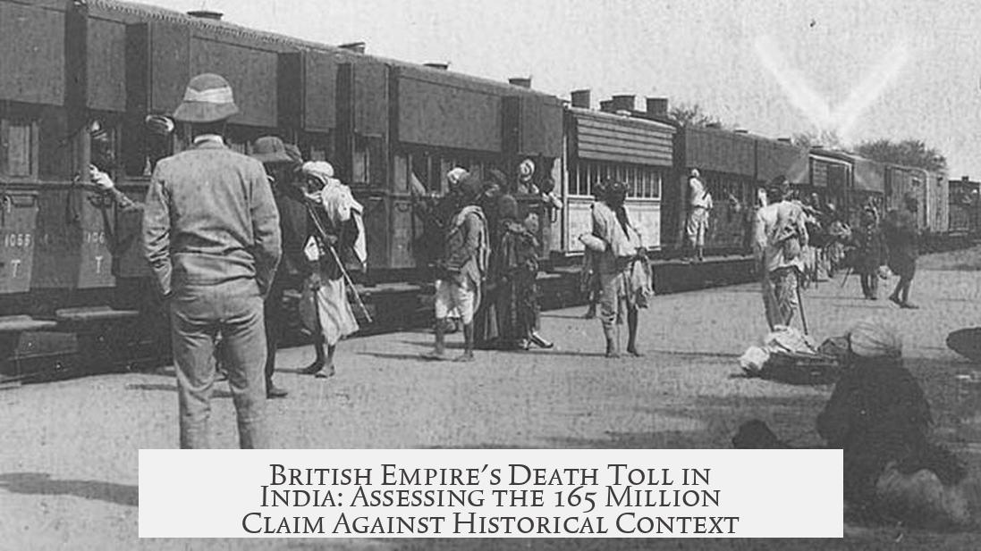 British Empire's Death Toll in India: Assessing the 165 Million Claim Against Historical Context