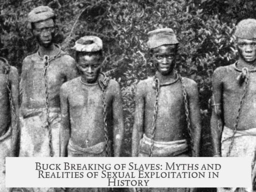 Buck Breaking of Slaves: Myths and Realities of Sexual Exploitation in History