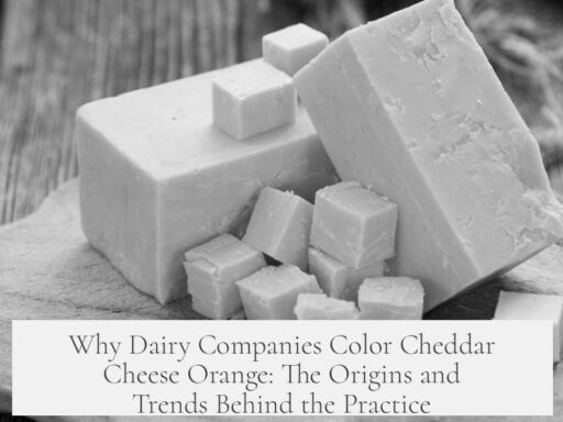 Why Dairy Companies Color Cheddar Cheese Orange: The Origins and Trends Behind the Practice