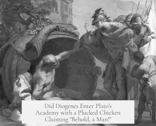Did Diogenes Enter Plato’s Academy with a Plucked Chicken Claiming "Behold, a Man!"