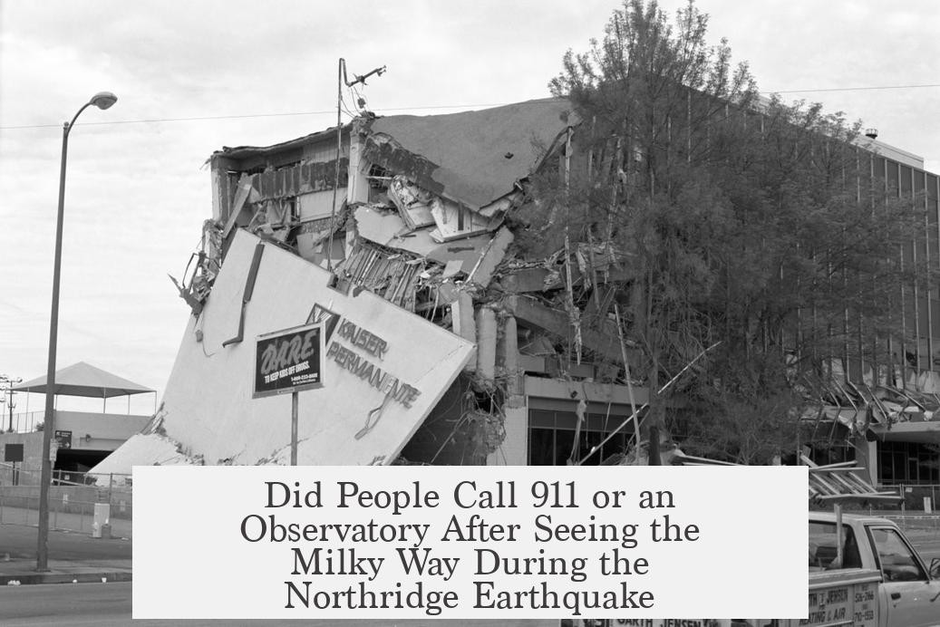Did People Call 911 or an Observatory After Seeing the Milky Way During the Northridge Earthquake