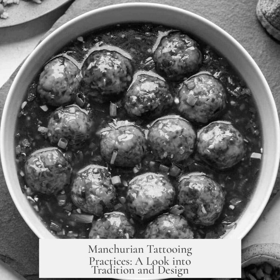 Manchurian Tattooing Practices: A Look into Tradition and Design