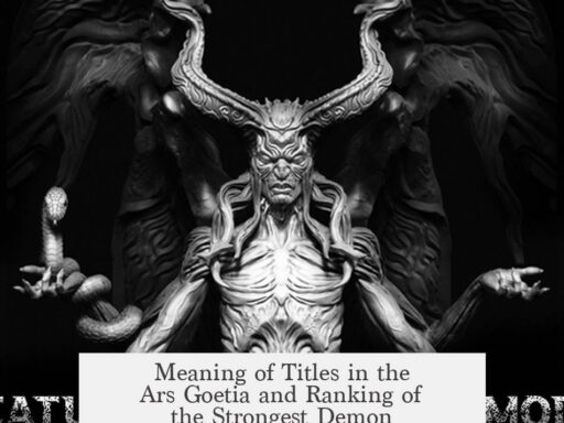 Meaning of Titles in the Ars Goetia and Ranking of the Strongest Demon