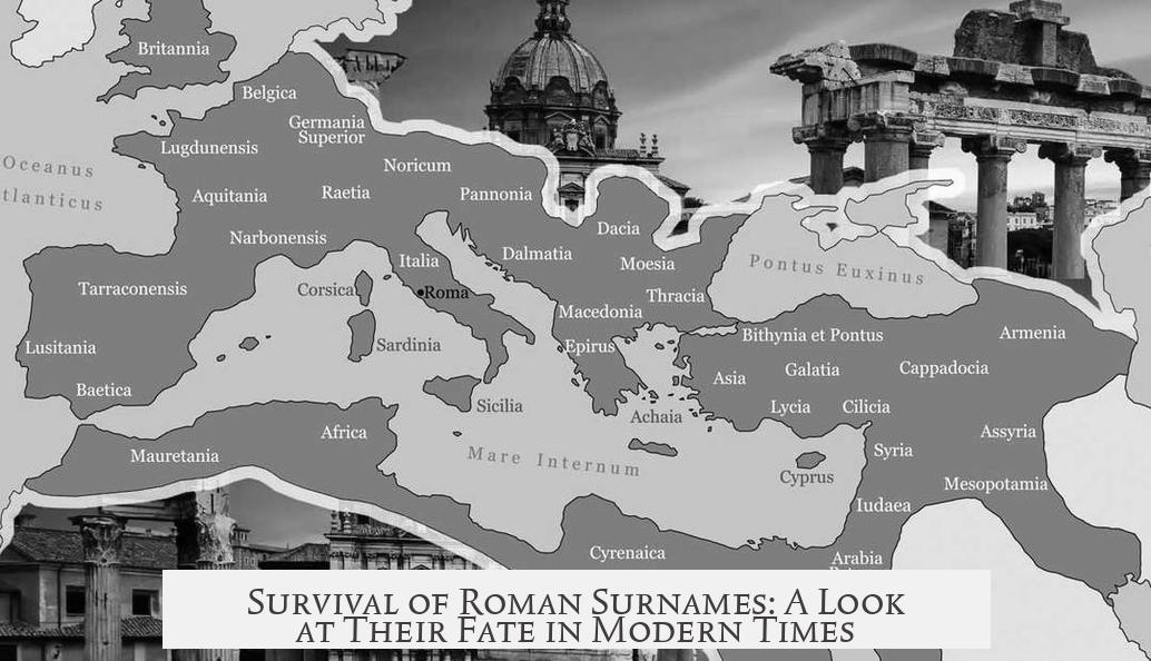 Survival of Roman Surnames: A Look at Their Fate in Modern Times