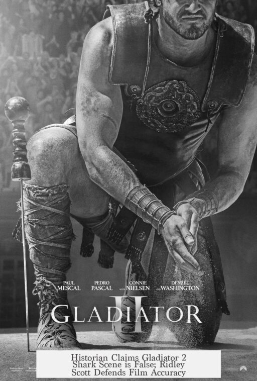 Historian Claims Gladiator 2 Shark Scene is False; Ridley Scott Defends Film Accuracy