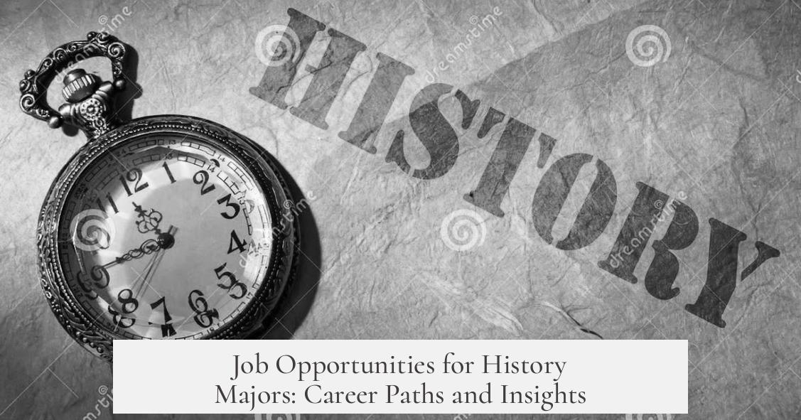 Job Opportunities for History Majors: Career Paths and Insights