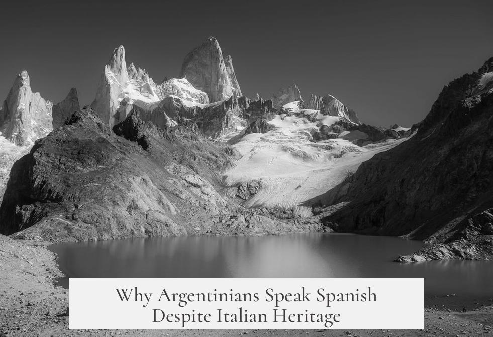 Why Argentinians Speak Spanish Despite Italian Heritage