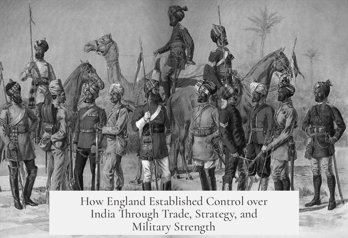 How England Established Control over India Through Trade, Strategy, and Military Strength