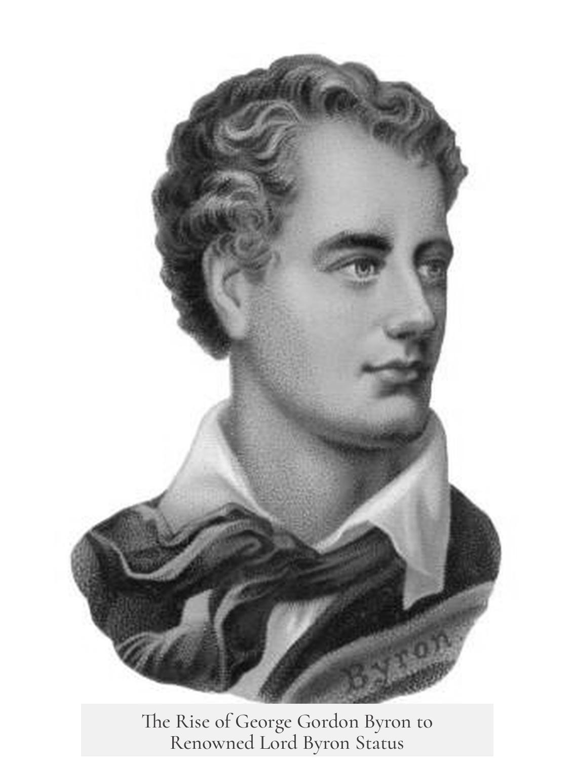 The Rise of George Gordon Byron to Renowned Lord Byron Status