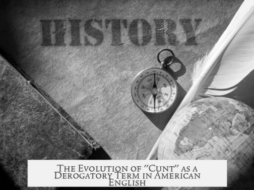 The Evolution of "Cunt" as a Derogatory Term in American English