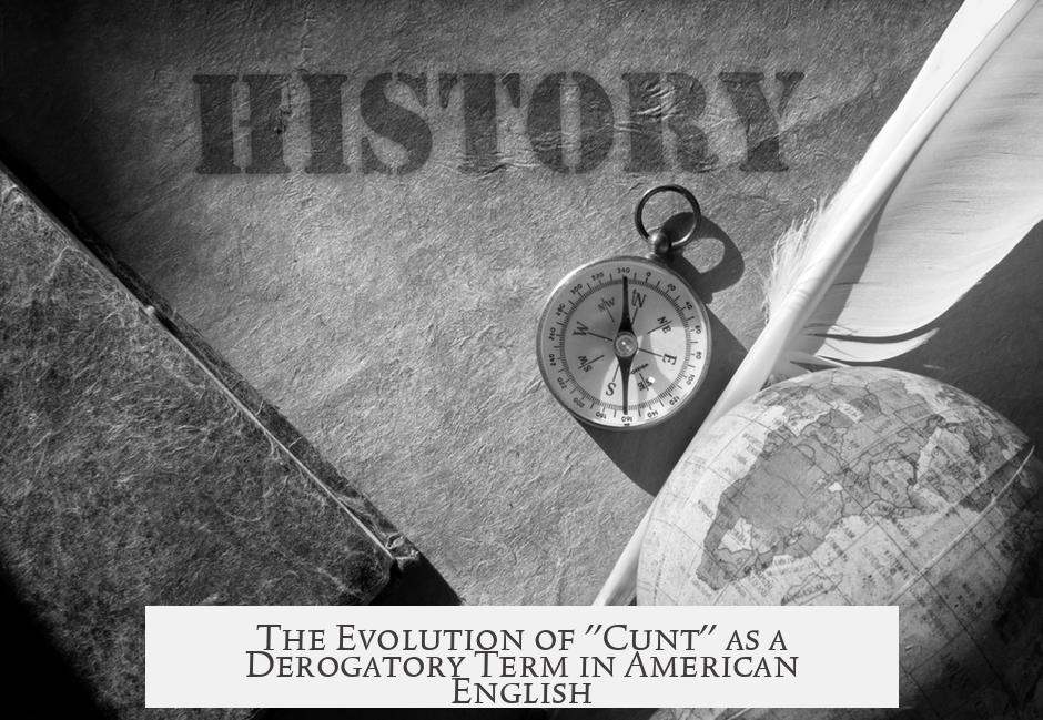 The Evolution of "Cunt" as a Derogatory Term in American English