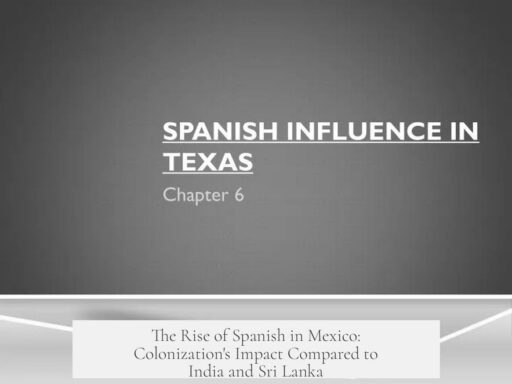 The Rise of Spanish in Mexico: Colonization's Impact Compared to India and Sri Lanka
