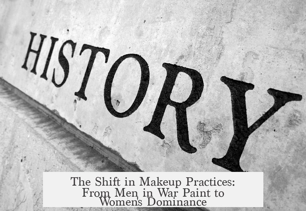 The Shift in Makeup Practices: From Men in War Paint to Women's Dominance