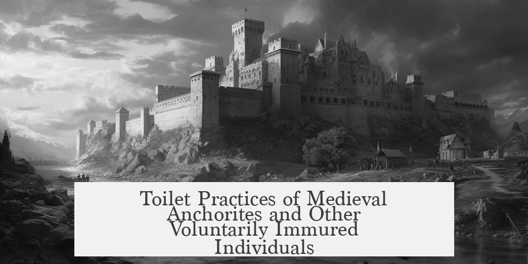 Toilet Practices of Medieval Anchorites and Other Voluntarily Immured Individuals