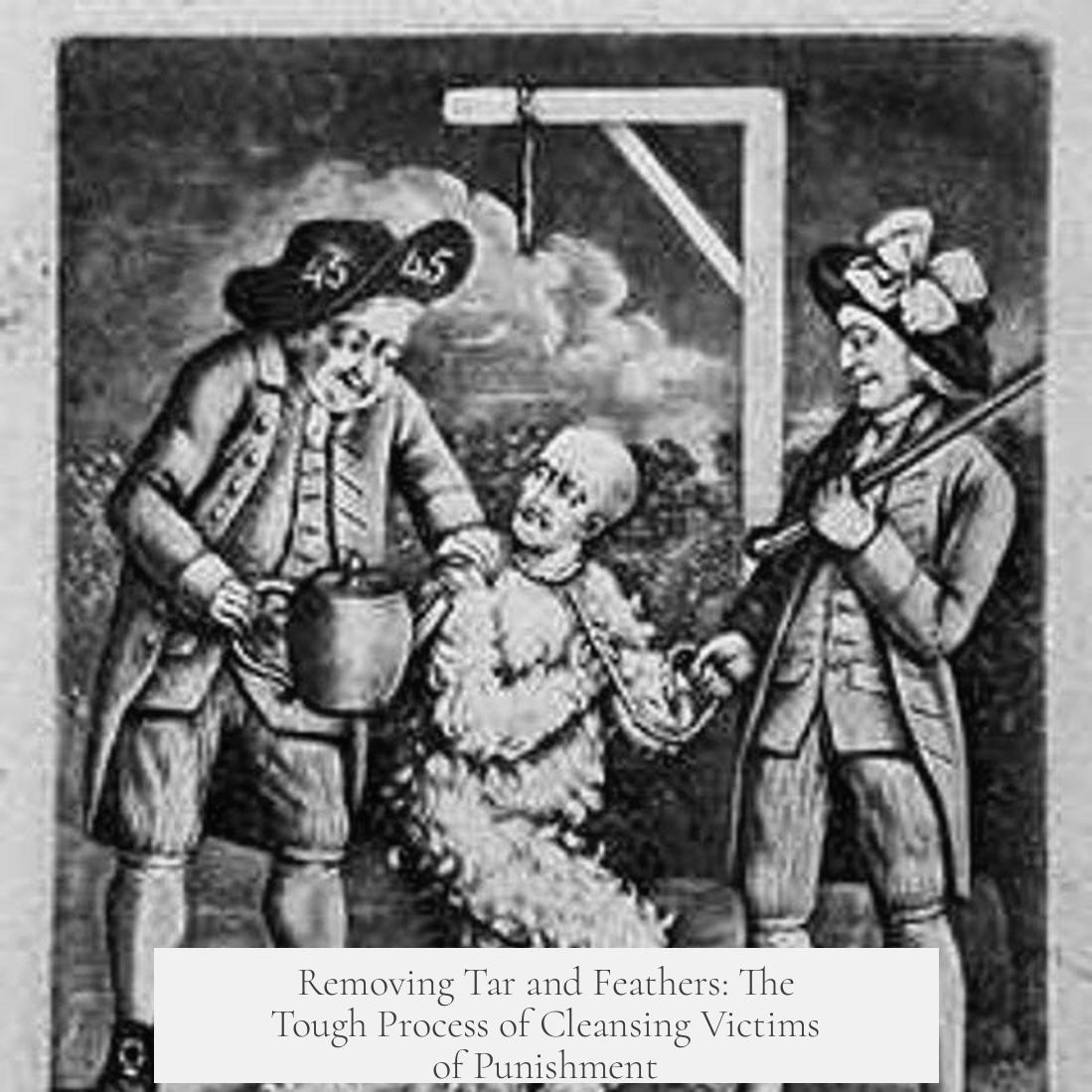 Removing Tar and Feathers: The Tough Process of Cleansing Victims of Punishment