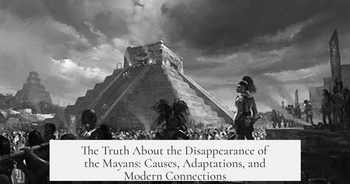 The Truth About the Disappearance of the Mayans: Causes, Adaptations, and Modern Connections