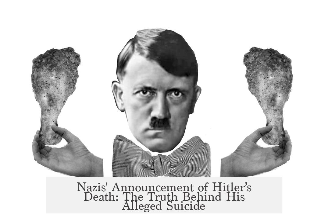 Nazis' Announcement of Hitler’s Death: The Truth Behind His Alleged Suicide