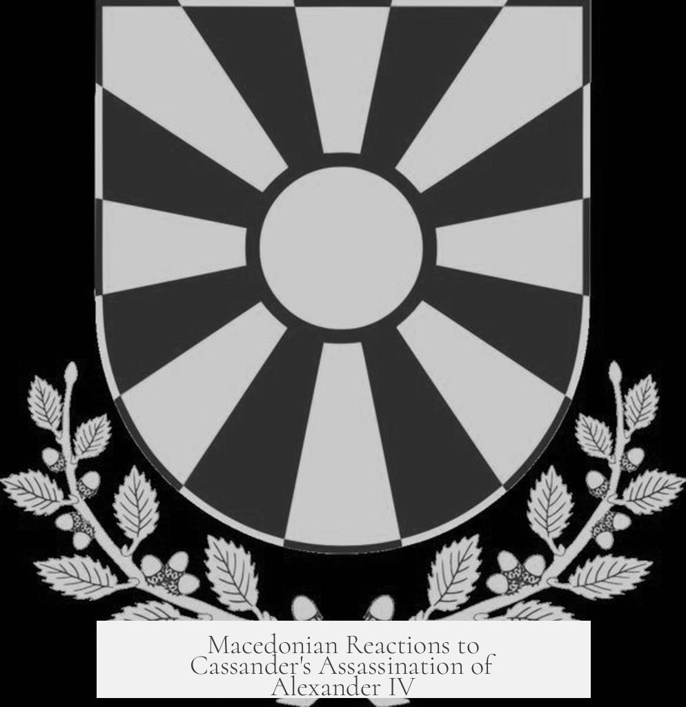 Macedonian Reactions to Cassander's Assassination of Alexander IV