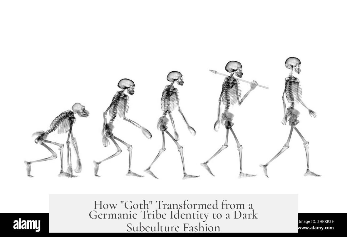 How "Goth" Transformed from a Germanic Tribe Identity to a Dark Subculture Fashion