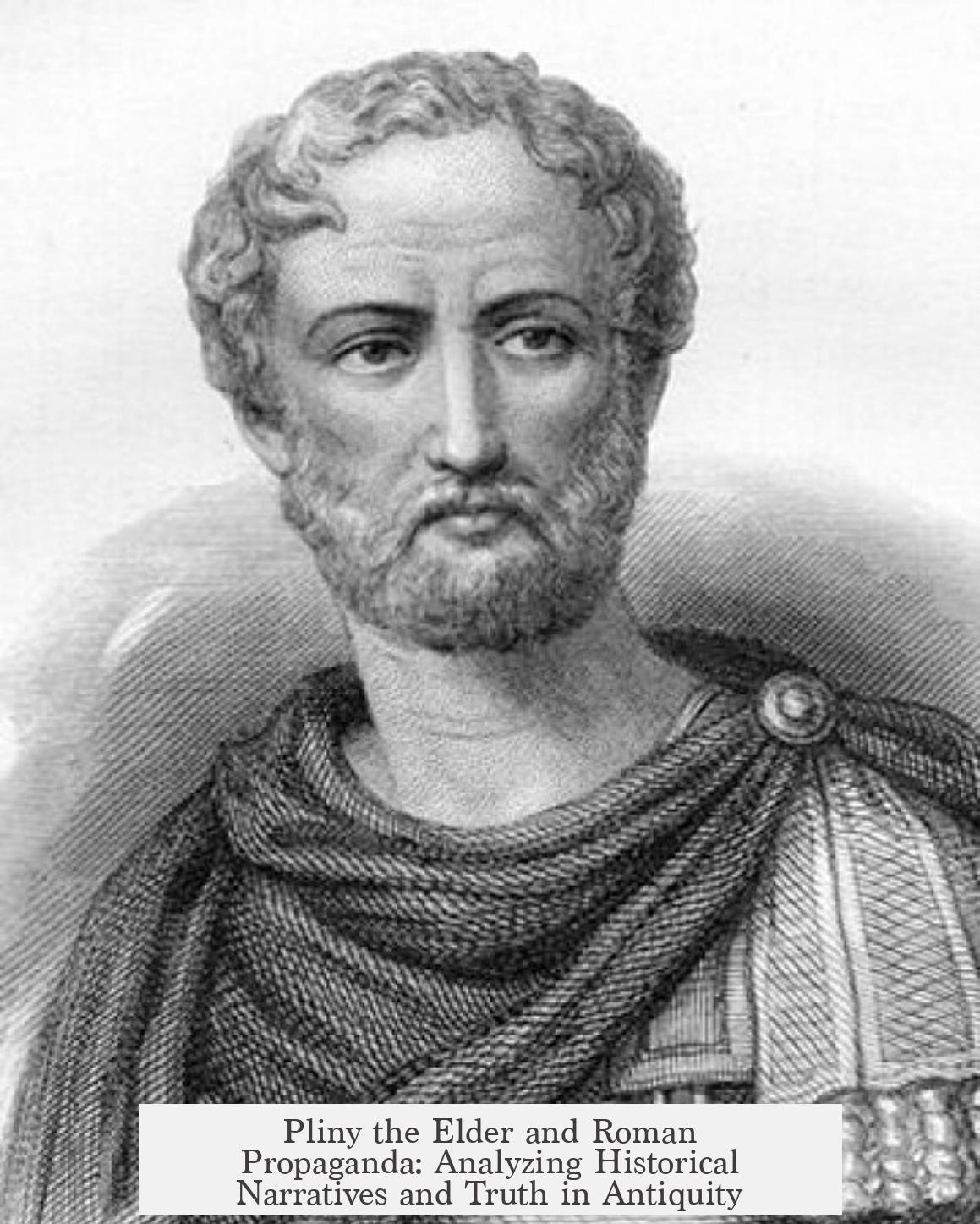 Pliny the Elder and Roman Propaganda: Analyzing Historical Narratives and Truth in Antiquity