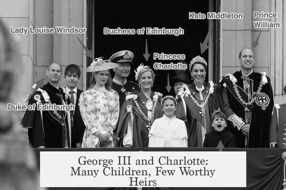 George III and Charlotte: Many Children, Few Worthy Heirs