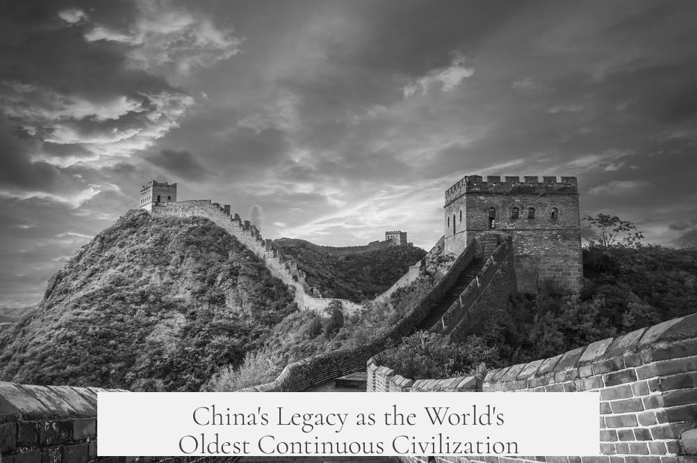 China's Legacy as the World's Oldest Continuous Civilization