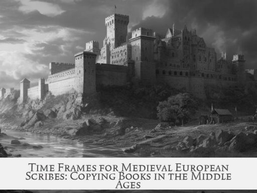 Time Frames for Medieval European Scribes: Copying Books in the Middle Ages