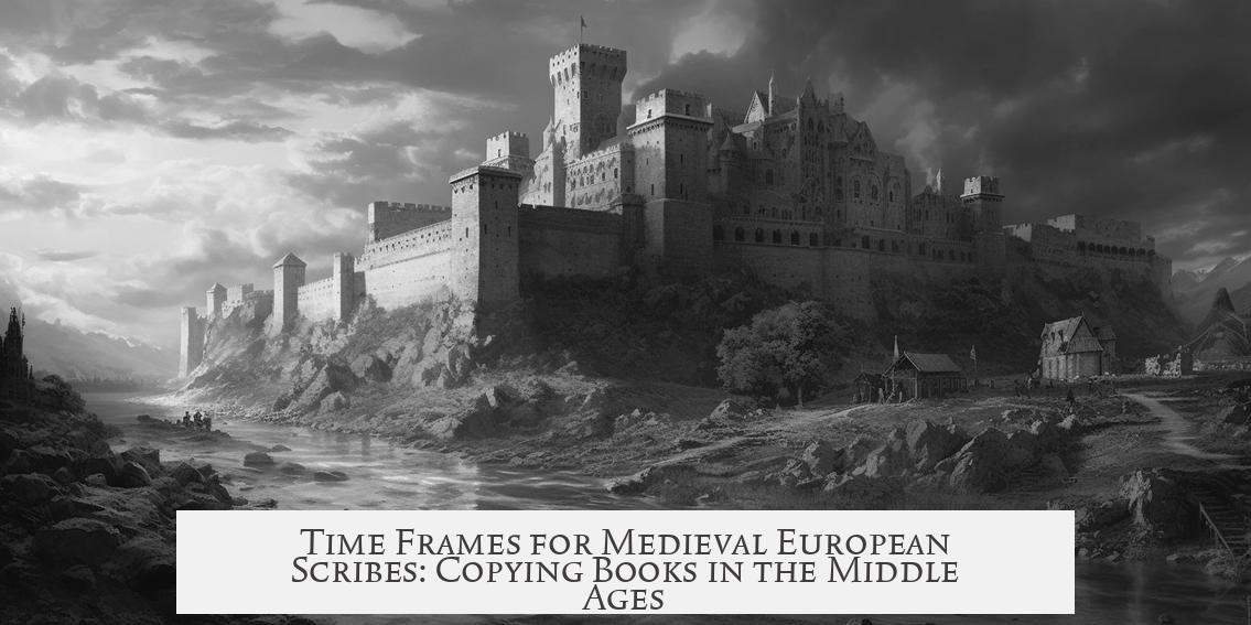 Time Frames for Medieval European Scribes: Copying Books in the Middle Ages