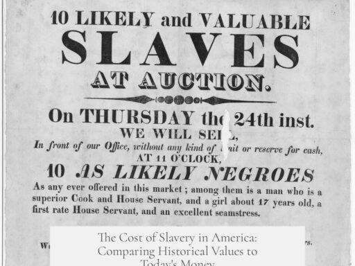 The Cost of Slavery in America: Comparing Historical Values to Today's Money