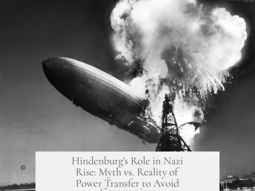 Hindenburg's Role in Nazi Rise: Myth vs. Reality of Power Transfer to Avoid Communism
