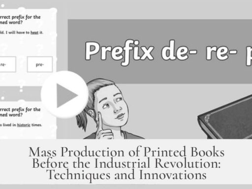 Mass Production of Printed Books Before the Industrial Revolution: Techniques and Innovations