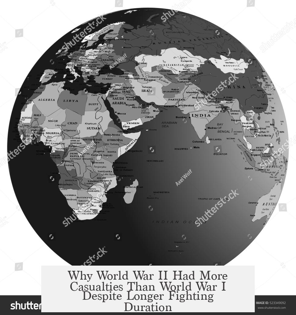 Why World War II Had More Casualties Than World War I Despite Longer Fighting Duration