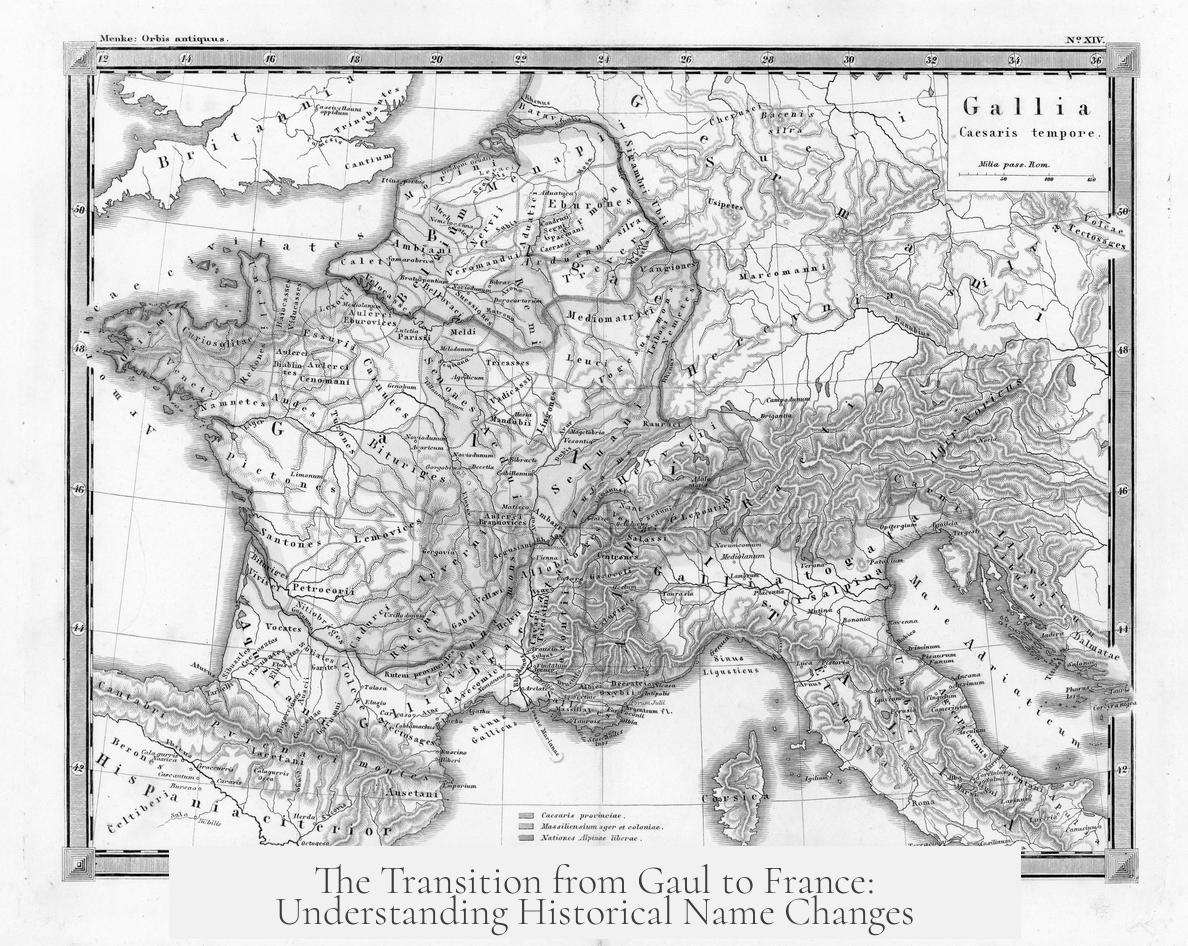 The Transition from Gaul to France: Understanding Historical Name Changes