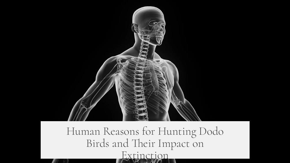 Human Reasons for Hunting Dodo Birds and Their Impact on Extinction