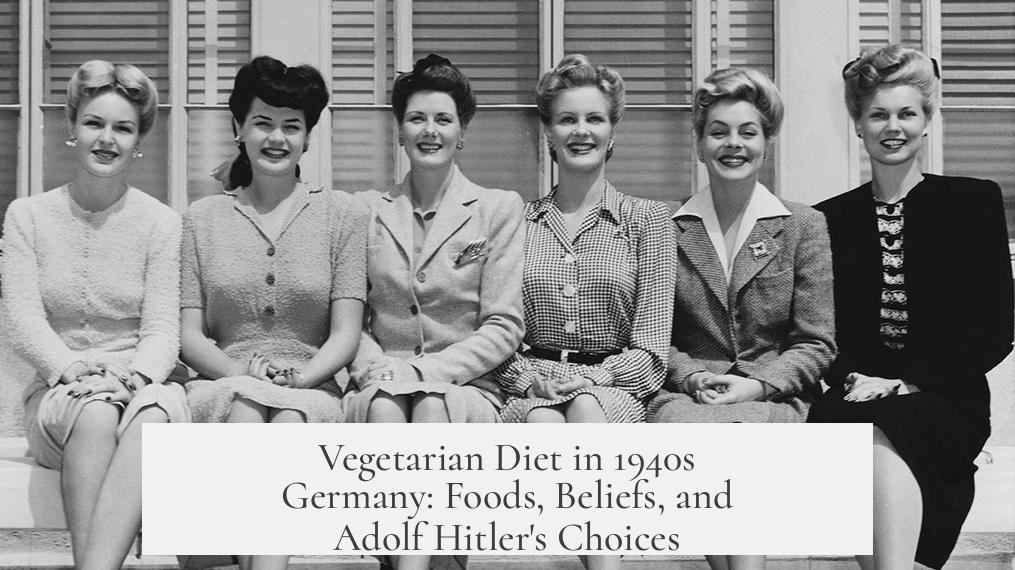 Vegetarian Diet in 1940s Germany: Foods, Beliefs, and Adolf Hitler's Choices