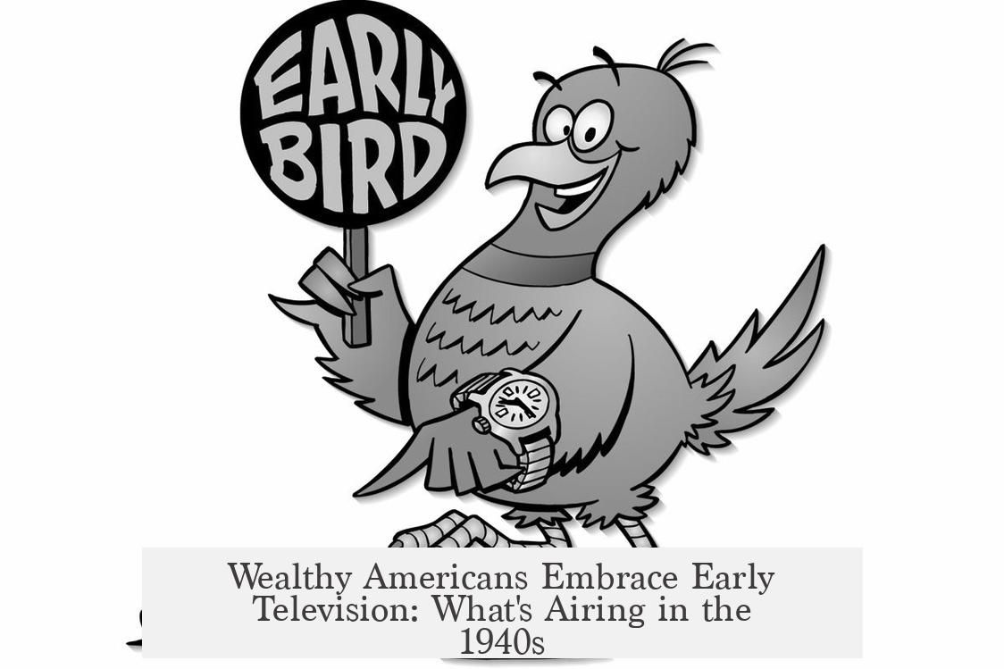 Wealthy Americans Embrace Early Television: What's Airing in the 1940s