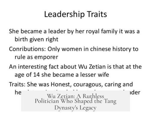 Wu Zetian: A Ruthless Politician Who Shaped the Tang Dynasty's Legacy
