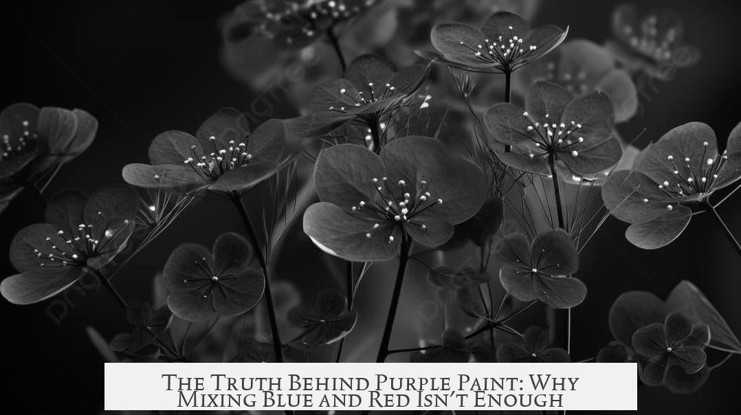 The Truth Behind Purple Paint: Why Mixing Blue and Red Isn't Enough