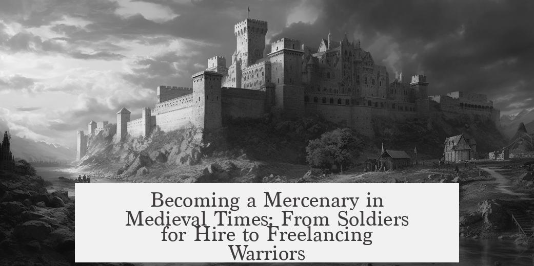 Becoming a Mercenary in Medieval Times: From Soldiers for Hire to Freelancing Warriors