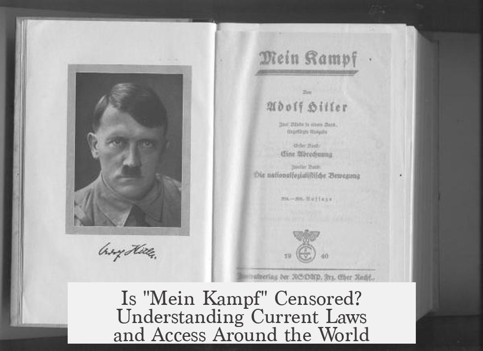 Is "Mein Kampf" Censored? Understanding Current Laws and Access Around the World