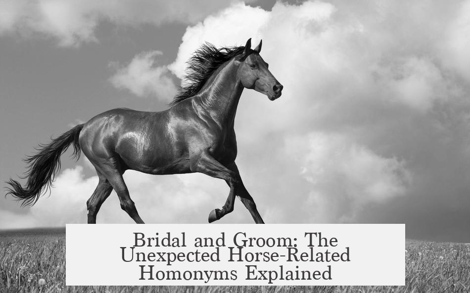Bridal and Groom: The Unexpected Horse-Related Homonyms Explained