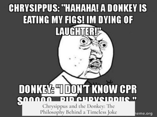 Chrysippus and the Donkey: The Philosophy Behind a Timeless Joke