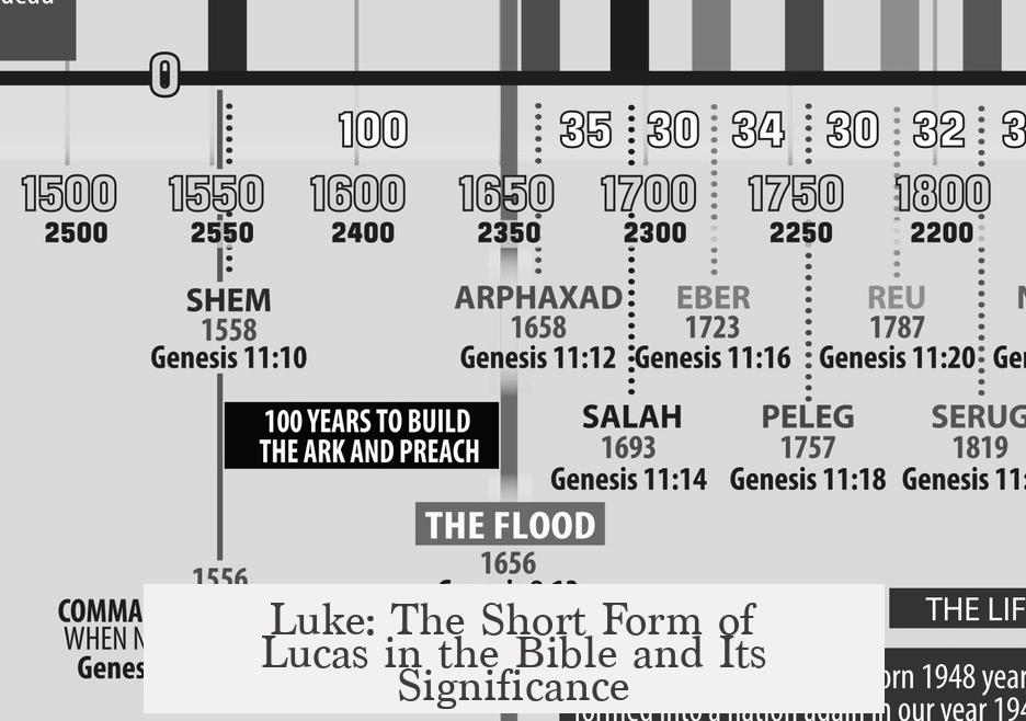 Luke: The Short Form of Lucas in the Bible and Its Significance