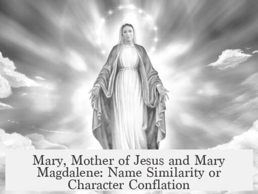 Mary, Mother of Jesus and Mary Magdalene: Name Similarity or Character Conflation