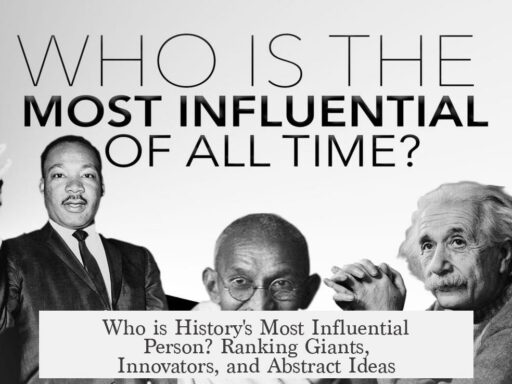 Who is History's Most Influential Person? Ranking Giants, Innovators, and Abstract Ideas