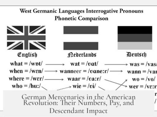 German Mercenaries in the American Revolution: Their Numbers, Pay, and Descendant Impact